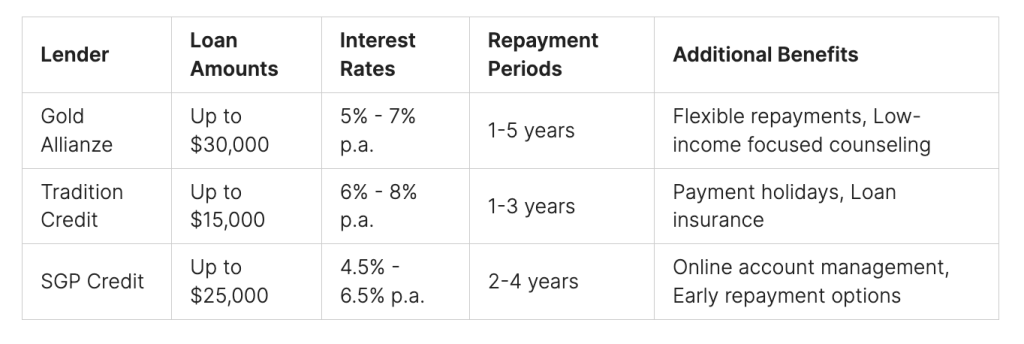 Key Features of Low Income Personal Loans